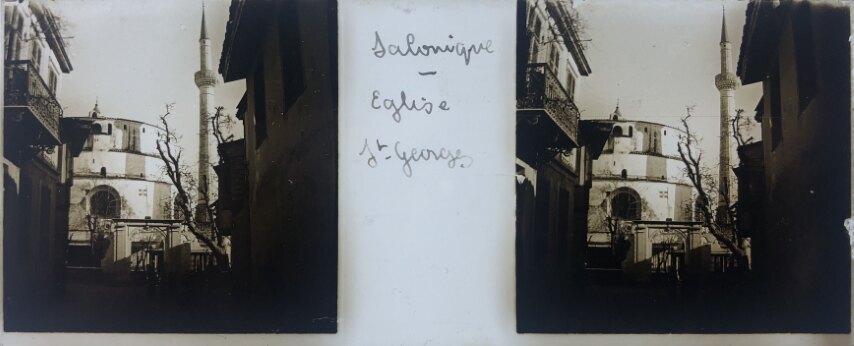 Rotonta view of Salonique 2, Greece, Glass - 1918