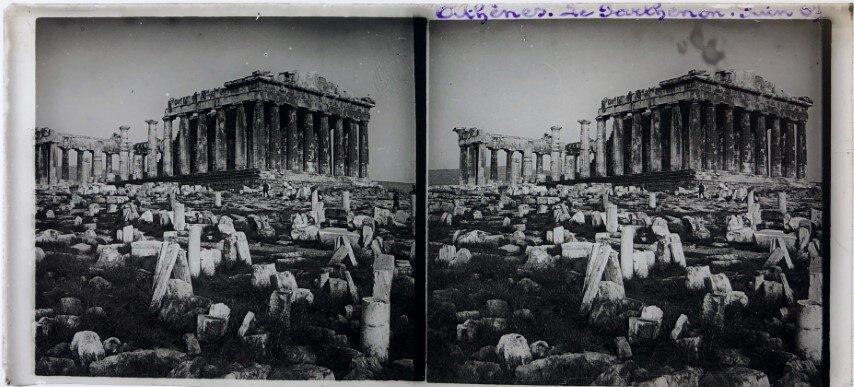 Athens Acropolis, The Erehteheion, Personal Glass 1903, Greece.jpg