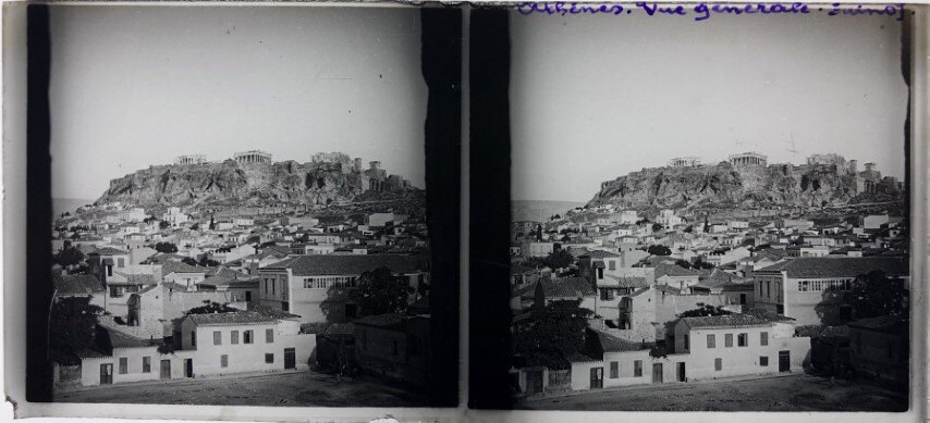 Athens, low general view, Personal Glass 1903, Greece.jpg