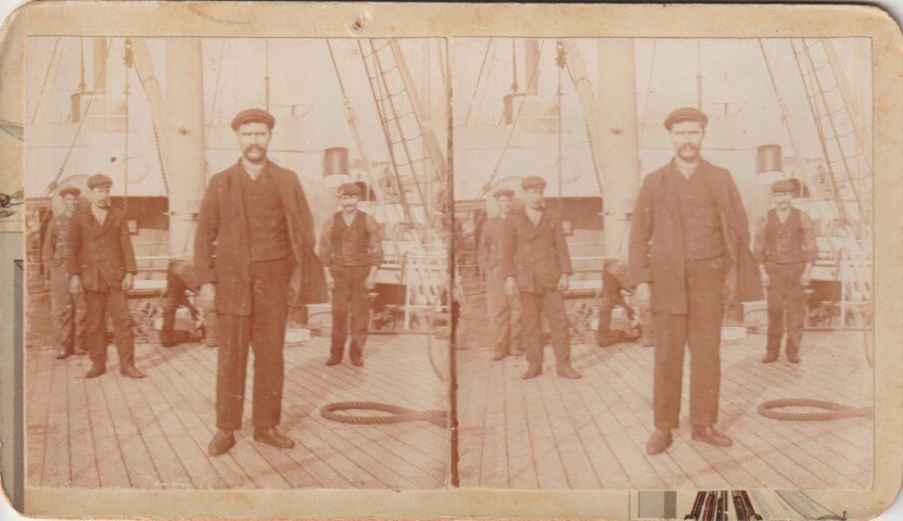 Greek Sailor on boat, Personal 1930, Greece