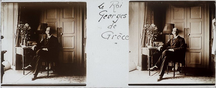 King George of Greece at home, 1908
