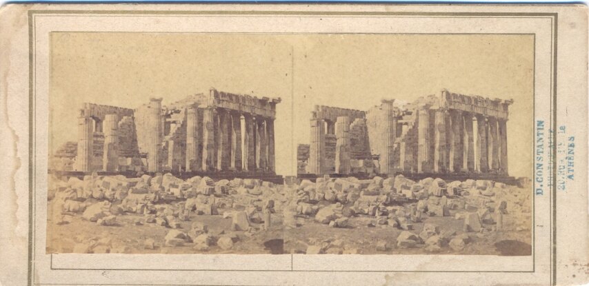 Constantin, View of the Parthenon, 1870, Athens Greece