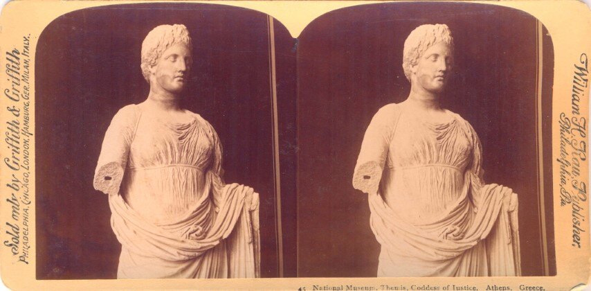 Natrional Museum, Themis Goddess of Justice, Athens, Greece, 1905 Griffith