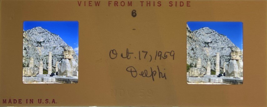 Delphi view 14, Greece, 1959, Personal Realist
