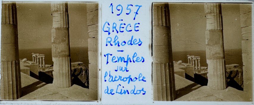 Temple at Lindos Rhodes, Greece, 1957