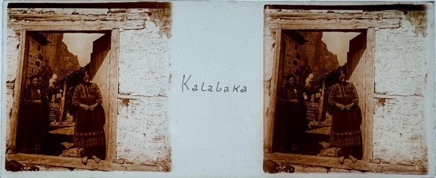 A door of a house at Kalampaka, Greece, 1915