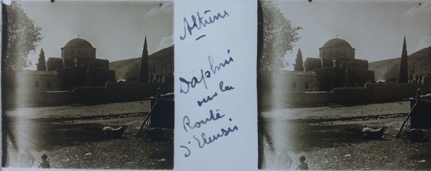 Athens, Daphni church, Personal Glass 1903, Greece.jpg