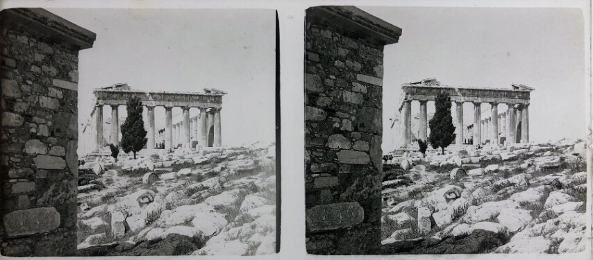 View of Acropolis and Parthenon 013, Personal Glass, 1930