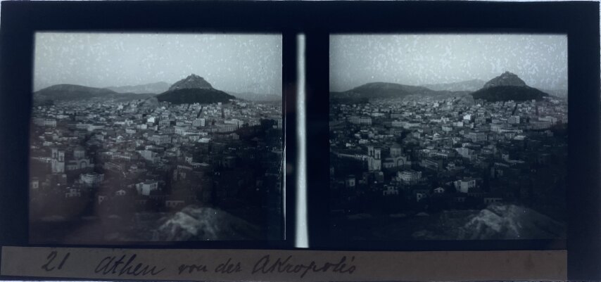 View of Athens from The Acropolis, 1910, Greece
