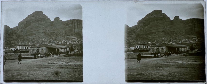 Kalabaka street view, Greece, 1900