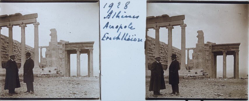 People at the Acropolis, Personal, 1928, Greece