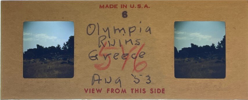 Olympia ruins, Greece, 1953, Personal Realist