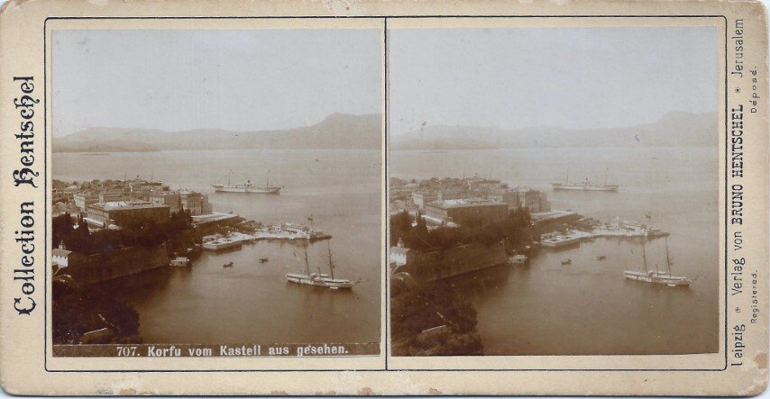 Corfu Caslte, Bruno Hentschel, 1920 Greece