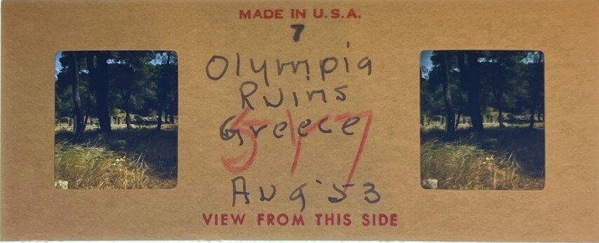 Olympia ruins 4, Greece, 1953, Personal Realist