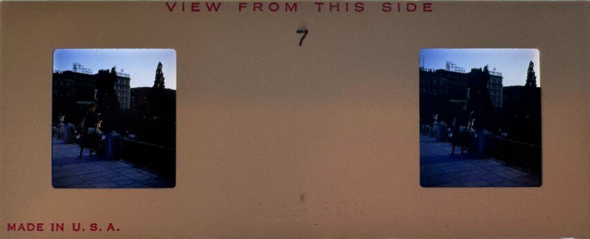 On the stairs to Syntagma square, Greece, 1960