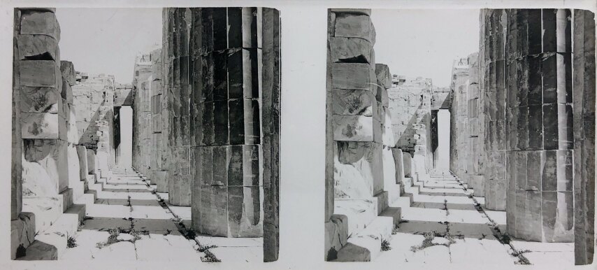 View of Acropolis 034, Personal Glass, 1930