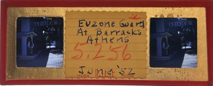 Evzone Guard at Barracks, Athens,Greece, 1952, Personal Realist