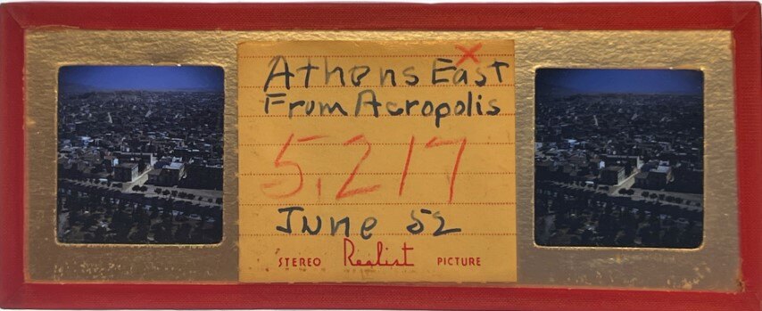 Athens East from Acropolis,Greece, 1952, Personal Realist