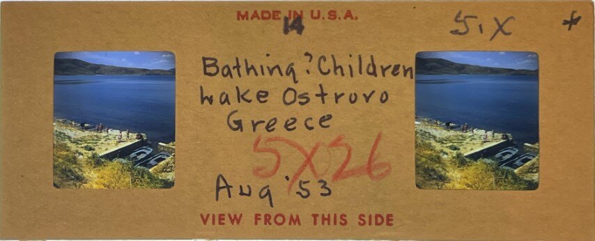 Bathing at Lake,Greece, 1953, Personal Realist