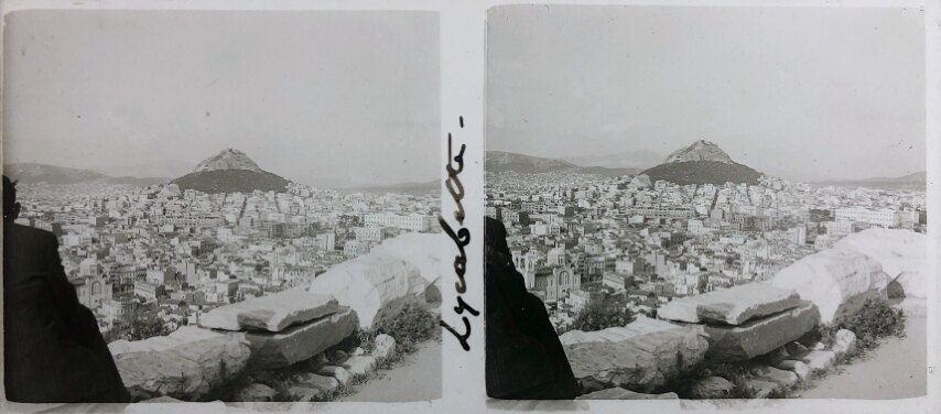 View of Acropolis and Parthenon 003, Personal Glass, 1930