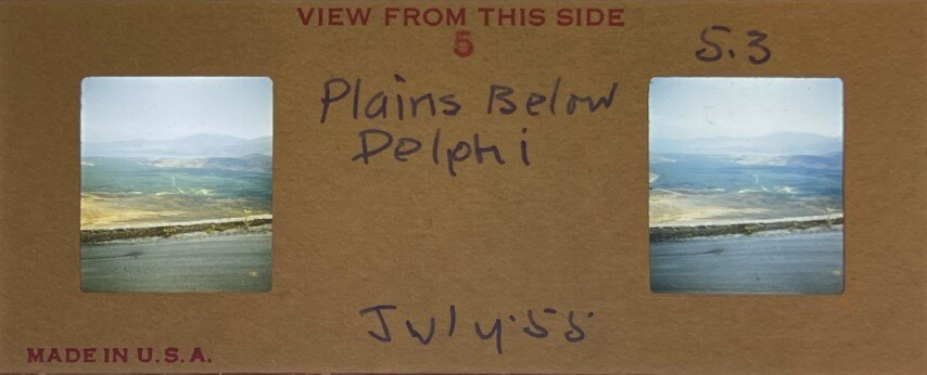 Plains Below Delphi, Greece, 1955, Personal Realist