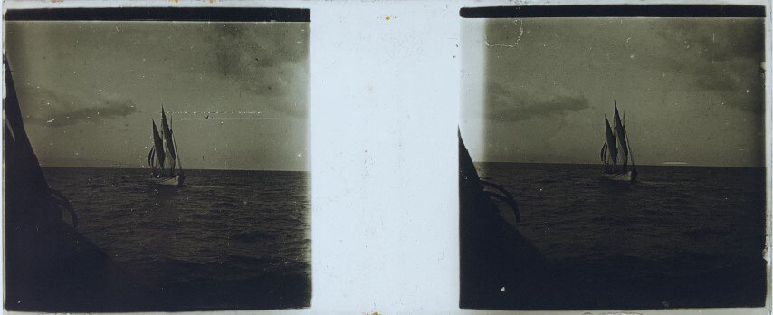 Sail boat outside Syros 2, Personal, 1911, Greece