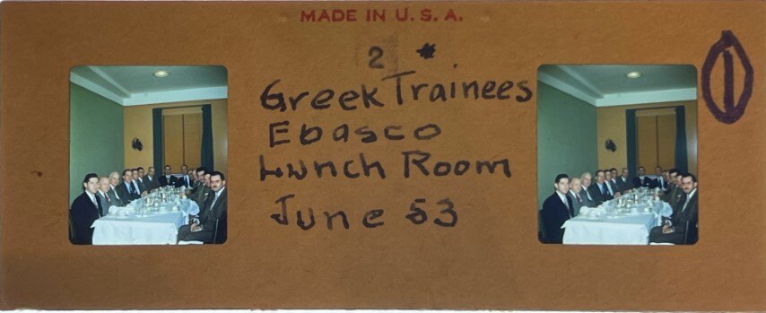 Greek trainees at embasy, Greece, 1953, Personal Realist