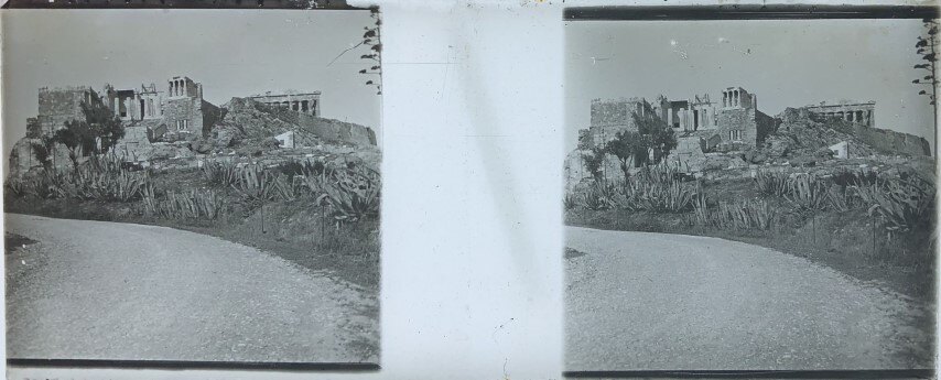 Going up to Acropolis, Personal, 1911, Greece