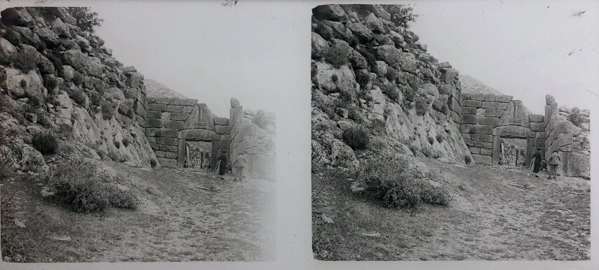 Lion Gate Mikines, Personal Glass, 1930, Greece