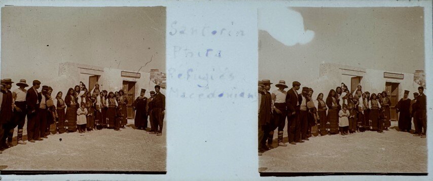 Refuges at Santorini Phira, Greece, 1915
