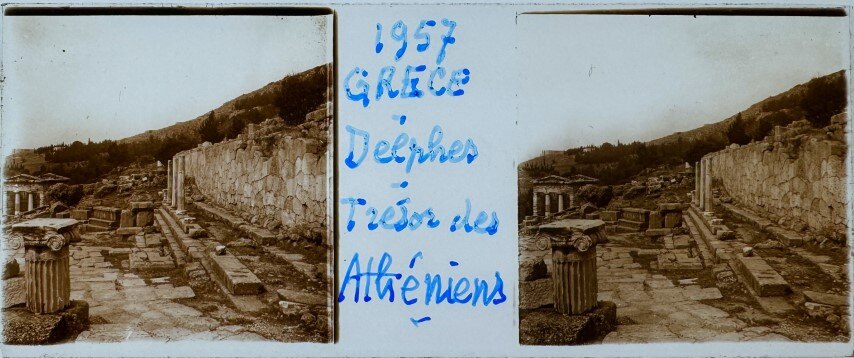 View of Deplhes, Personal, , Greece, 1957
