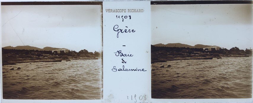 Salamina bay, Verascope, 1911, Greece