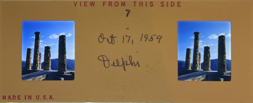 Delphi view 5, Greece, 1959, Personal Realist