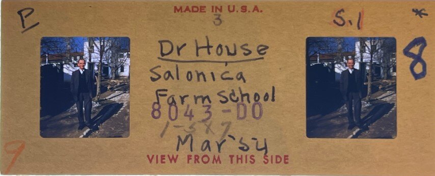 Dr House at Salonica Farm School, Greece, 1954, Personal Realist