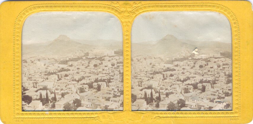 Athens General View, BK Paris, 1860, Greece