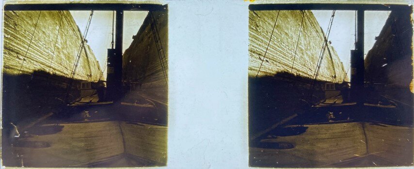 Isthmos Ship Passing 1 , Personal Glass, Greece