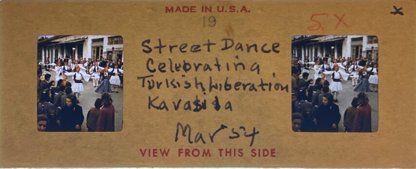 Street Dancing  at Kavasila, Ilias, 2, Greece, 1954, Personal Realist