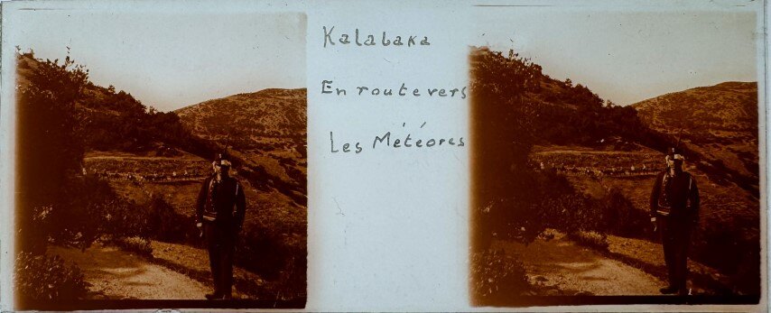 The road to Meteora at Kalampaka, Greece, 1915