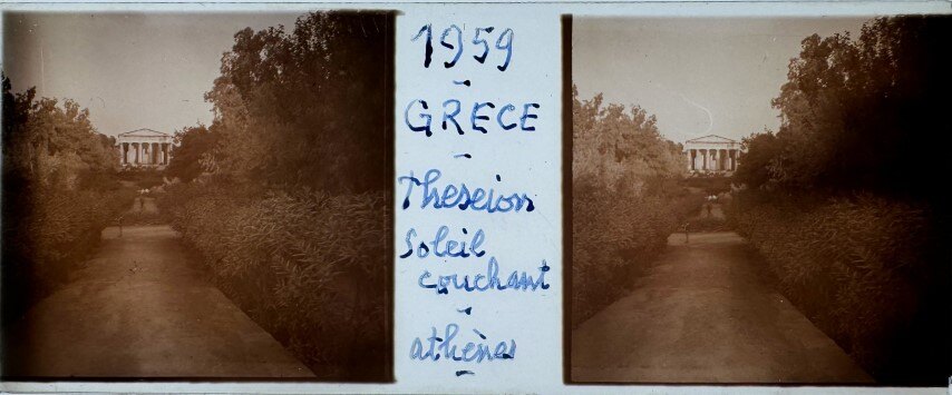 View of Thision from the gardens, Greece, 1959