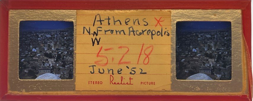 Athens from Acropolis,Greece, 1952, Personal Realist