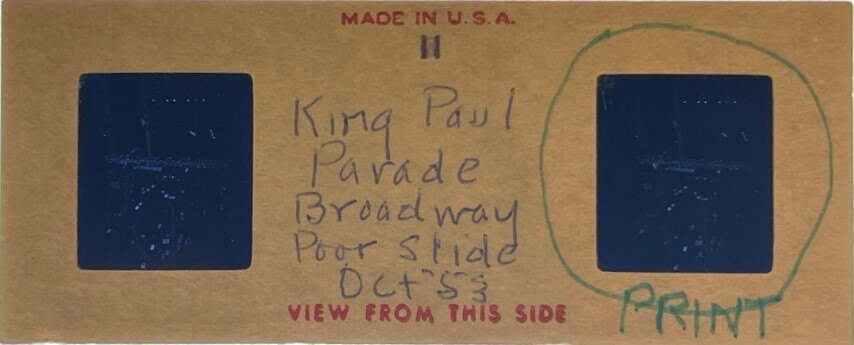 King Paul parade, Greece, 1953, Personal Realist