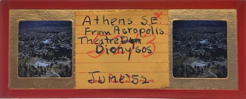 Athens from Acropolis and Theatre of Dionysos,Greece, 1952, Personal Realist