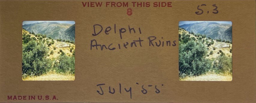 Delphi ruins 8, Greece, 1955, Personal Realist