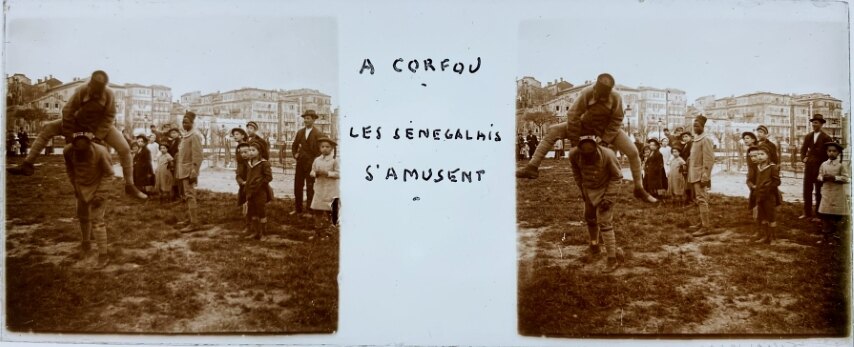Corfu, Senegalese having fun, Greece, Personal Stereo