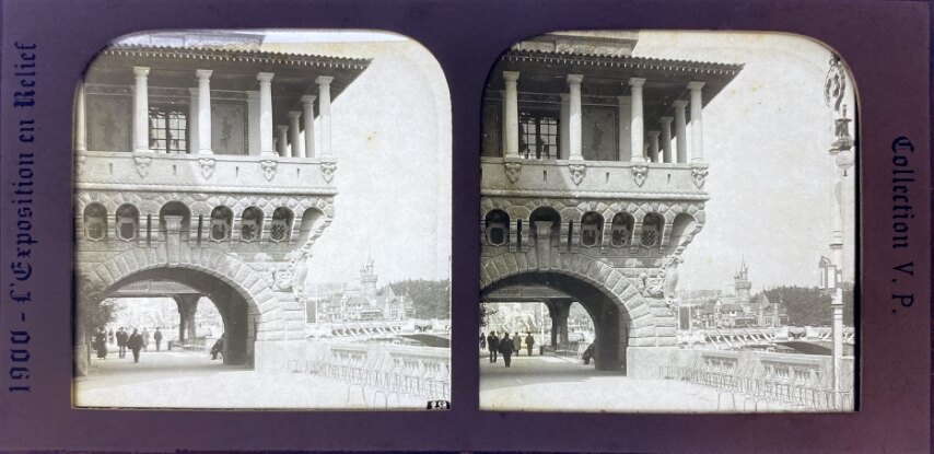 View of Kolokotronis statue at Paris Expo 1900, Greece