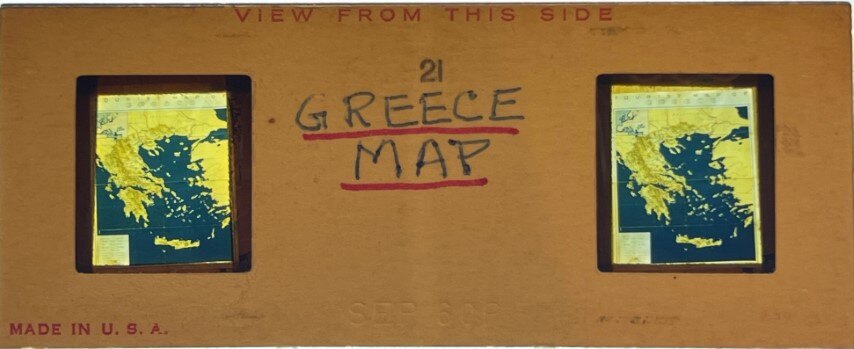 Greece map, Greece, 1960, Personal Realist