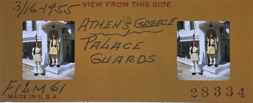 Athens palace guards,Greece, 1952, Personal Realist