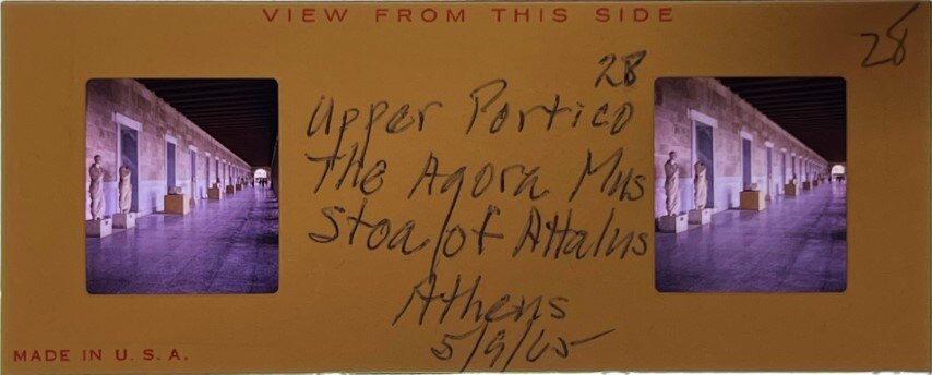 Upper view of Attalus Stoa 9 May 1965, Athens - Realist, Greece.jpg