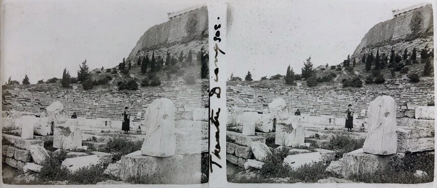 View of Acropolis and Parthenon 010, Personal Glass, 1930