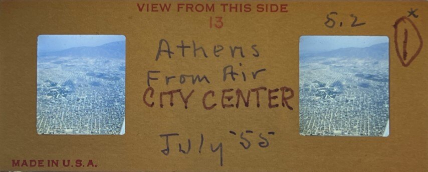 Athens from Air, City center,Greece, 1955, Personal Realist